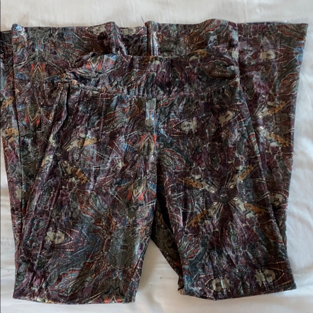 The most amazing velvet bellbottom pants.